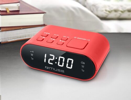 Muse FM wekkerradio, rood