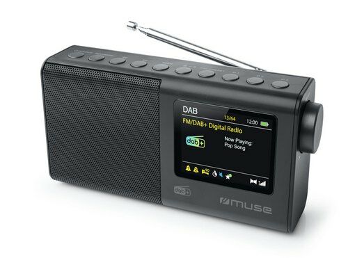 Muse Compacte DAB+/FM radio met kleuren LCD display