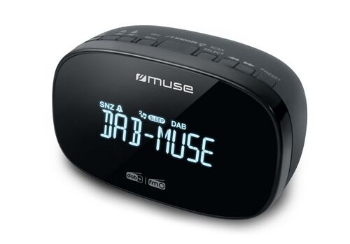 Muse wekkerradio, DAB+ met groot display
