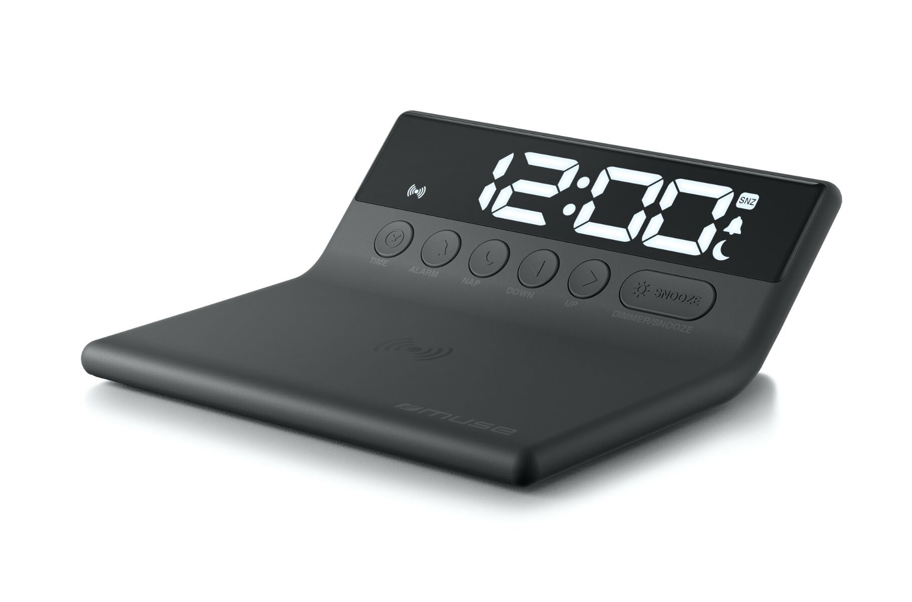 Muse Wekker met geïntegreerde draadloze oplader