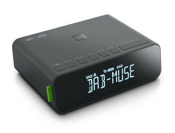 Muse DAB+ wekkerradio met QI charging