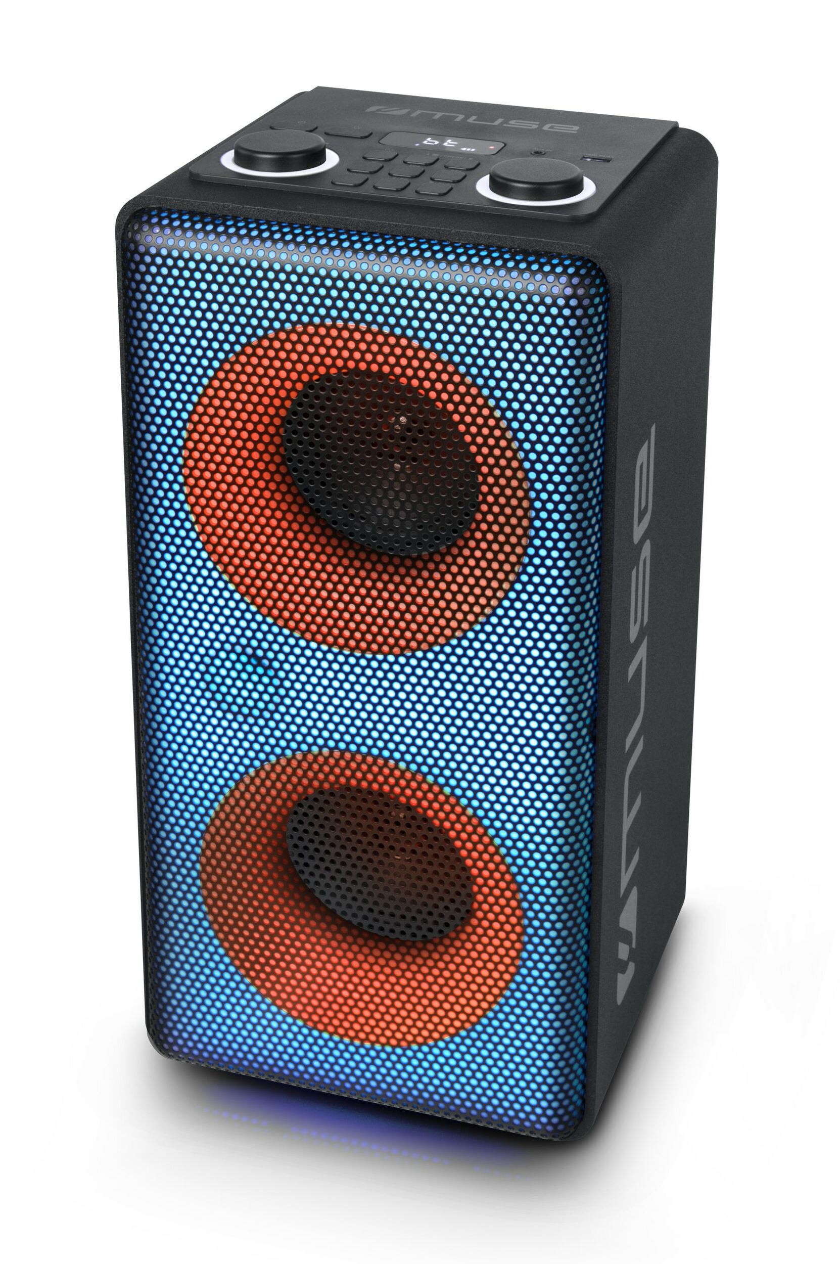 Muse bluetooth party speaker Full Led met ingebouwde batterij
