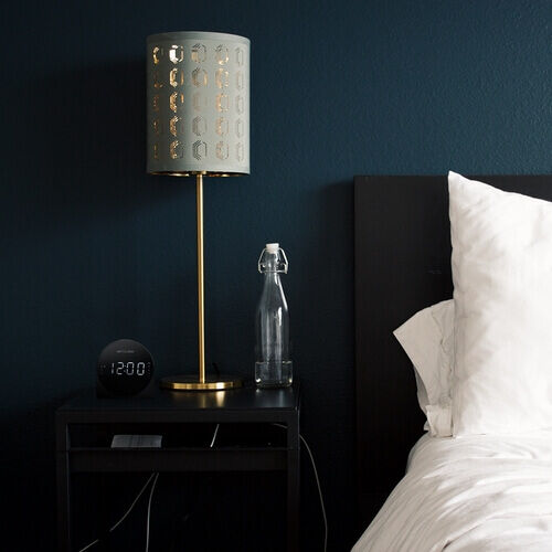 Muse Wekkerradio met groot scherm, grijs