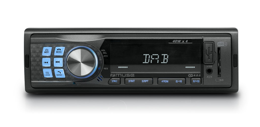 Muse DAB+ auto radio met bluetooth en USB, en CD