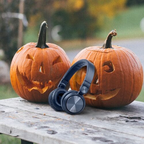 Muse bluetooth hoofdtelefoon blauw