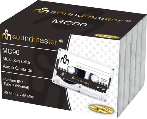 Soundmaster Cassettebandjes, 5 pack