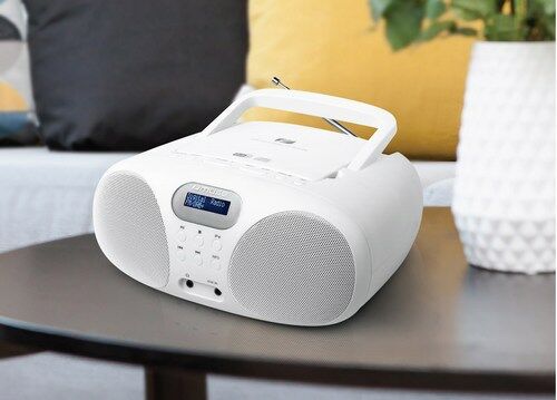 Muse Draagbare DAB+ Radio / CD-speler, wit