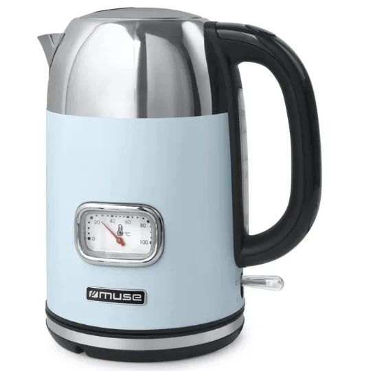 Muse elektrische waterkoker, 1,7 L, pastel blauw