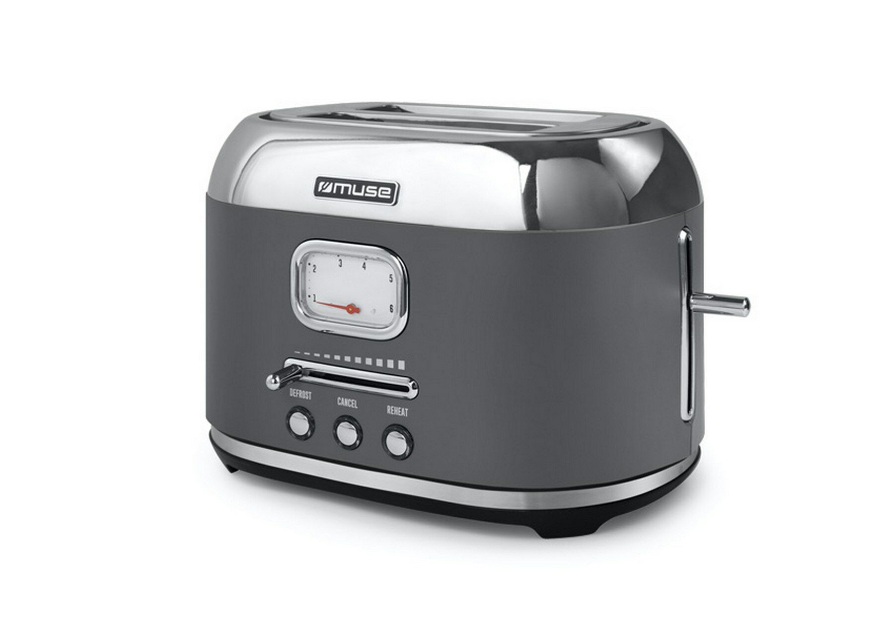 Muse broodrooster, 1.000 W, antraciet