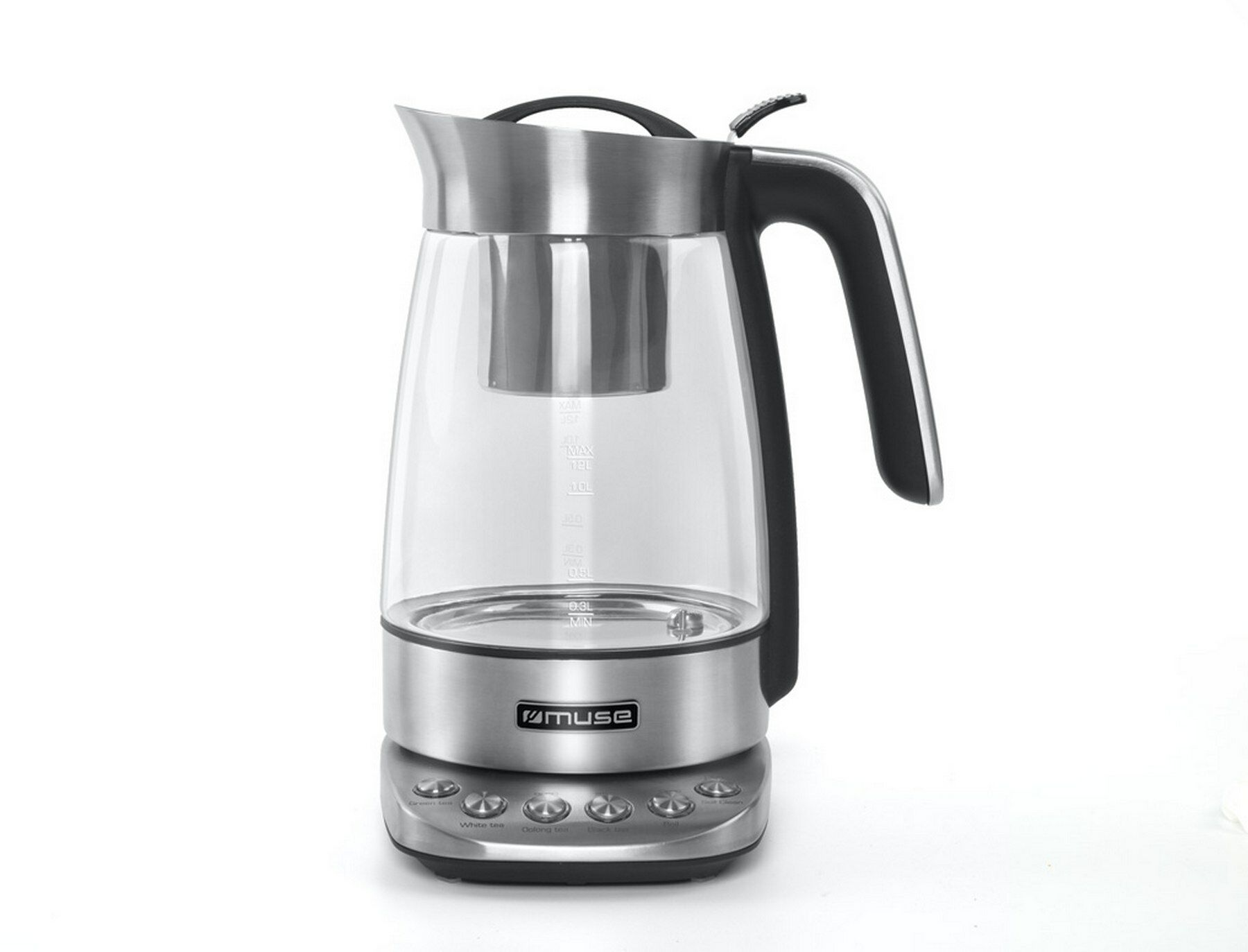 Muse elektrische waterkoker met temperatuurregeling, 1,2 liter