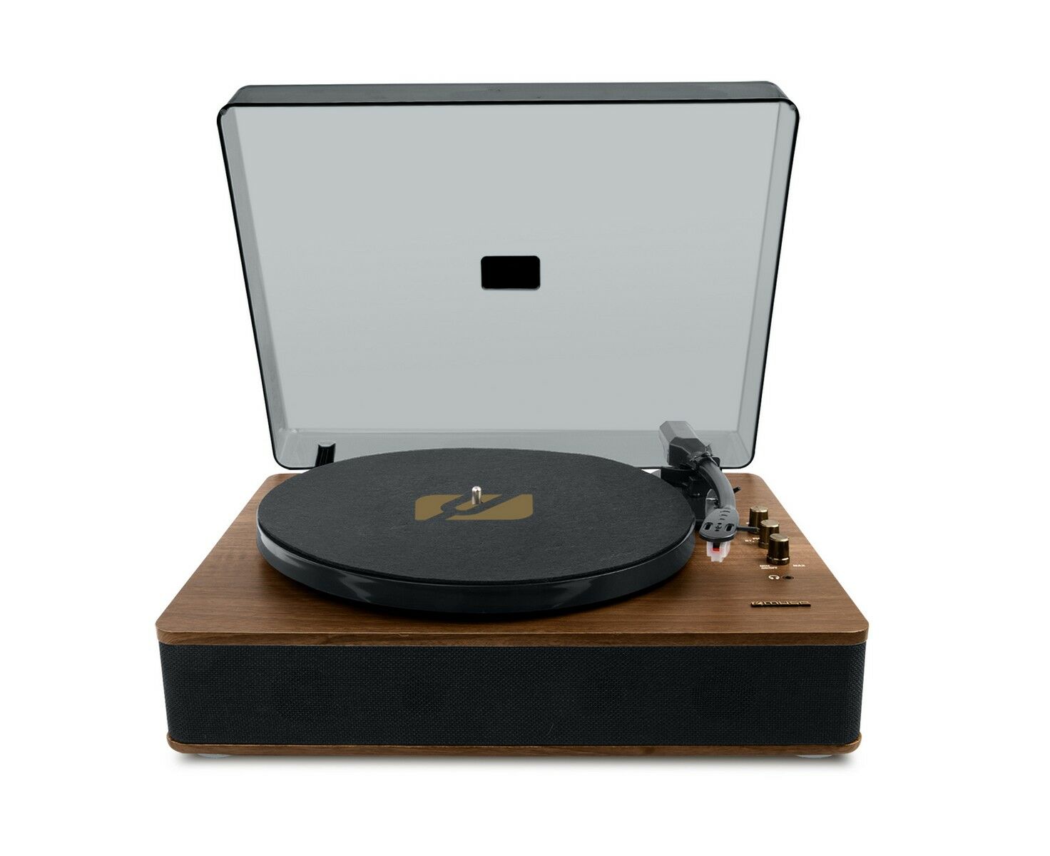 Muse platenspeler, bluetooth, ingebouwde speakers en USB, bruin