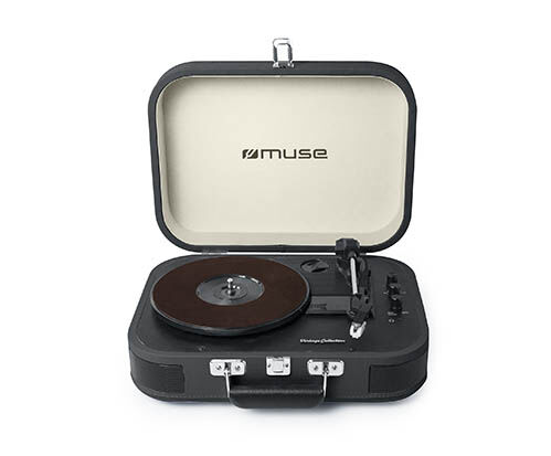 Muse Bluetooth platenspeler met encoding functie donkergrijs  