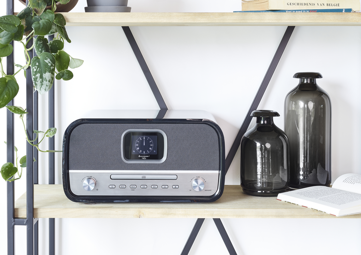 Soundmaster DAB+ radio, CD speler met bluetooth retro black