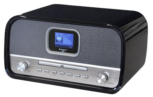 Soundmaster DAB+ radio, CD speler met bluetooth retro black