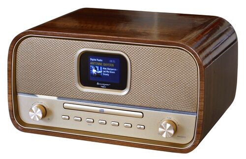 Soundmaster DAB+ radio, CD speler met bluetooth retro GOLD