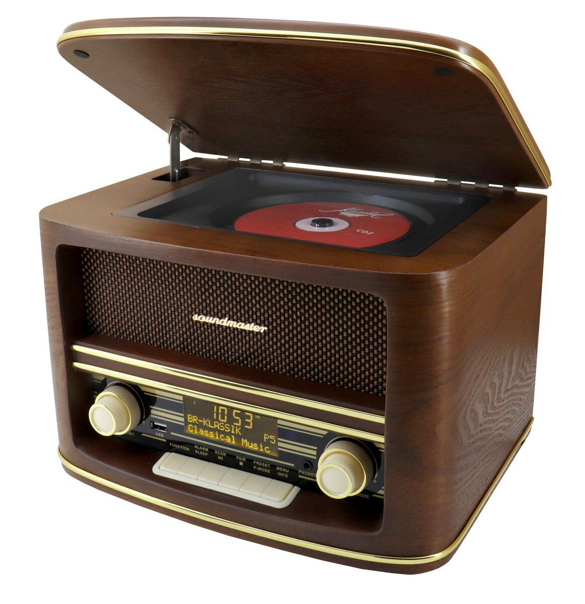 Soundmaster Retro DAB+ radio met CD