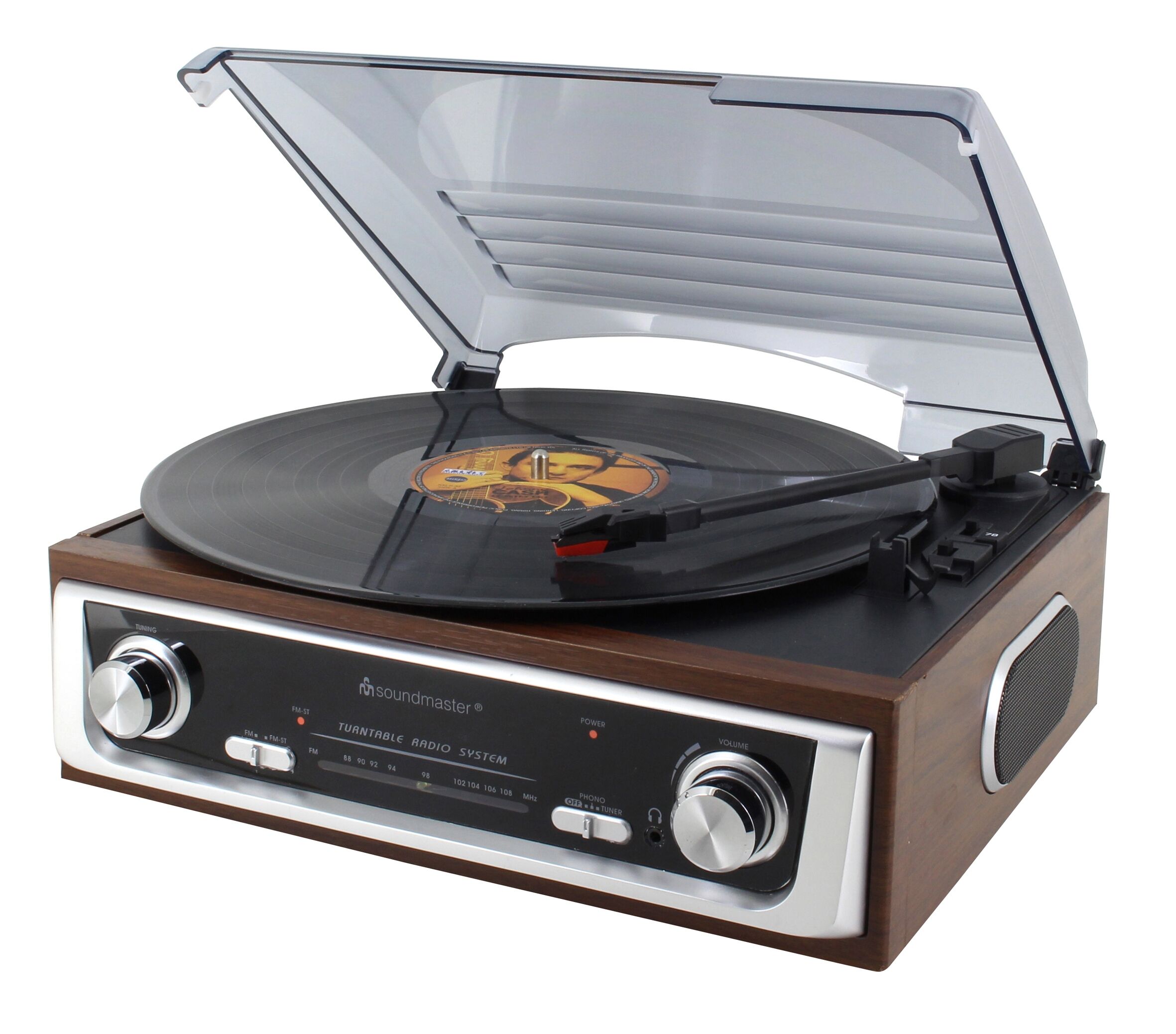 Soundmaster platenspeler/radio, jaren 70 design