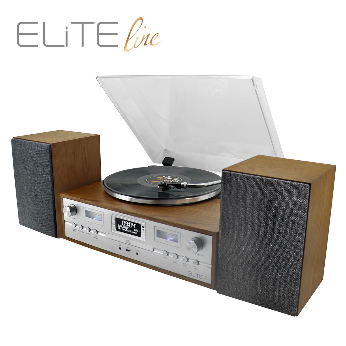 Soundmaster Elite Line platenspeler DAB+ radio, CD en bluetooth