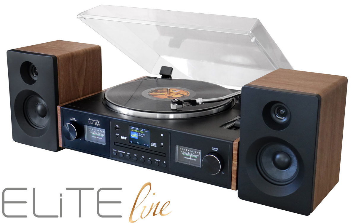Soundmaster Elite Line platenspeler DAB+ radio, CD en bluetooth