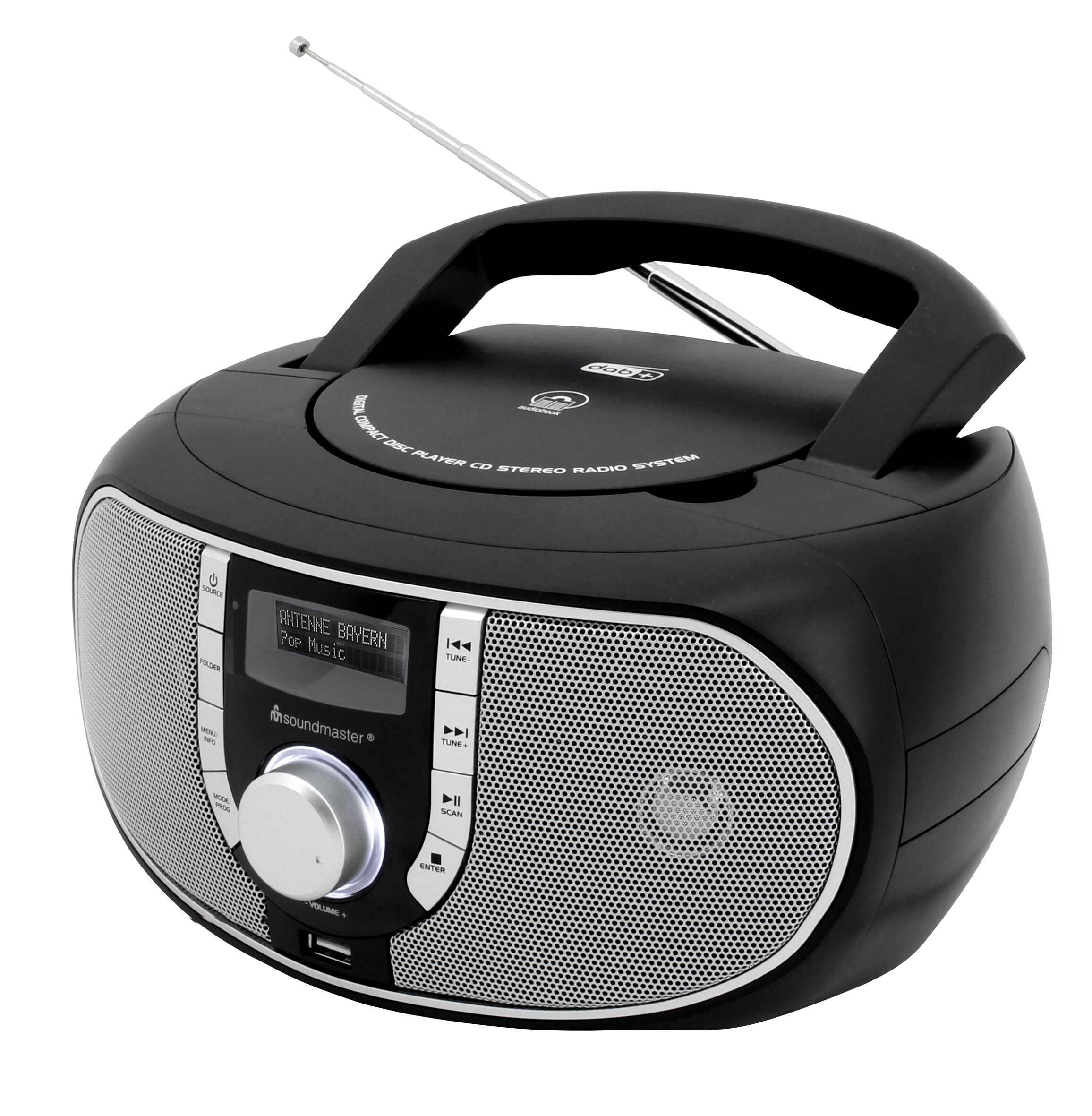 Soundmaster DAB+ Boombox met CD/MP3 en USB 