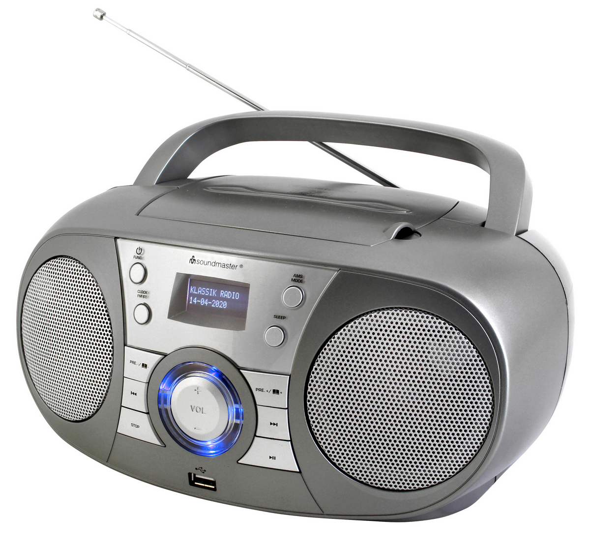 Soundmaster DAB+ Boombox met CD/MP3, Bluetooth en USB 