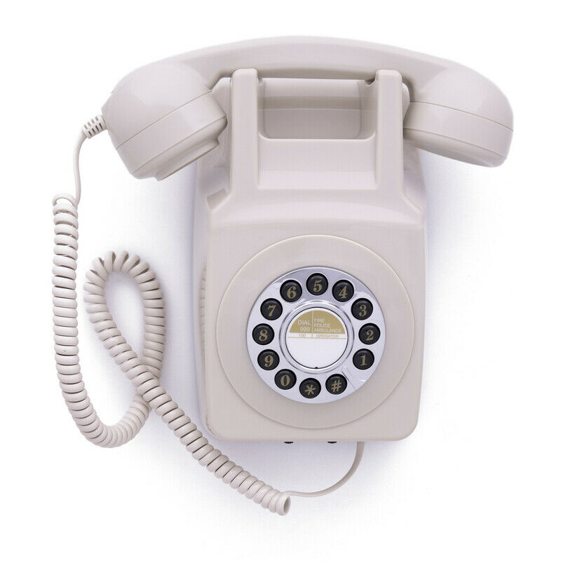 GPO 746 muurtelefoon klassiek jaren ‘70 sip geconfigureerd ivoor