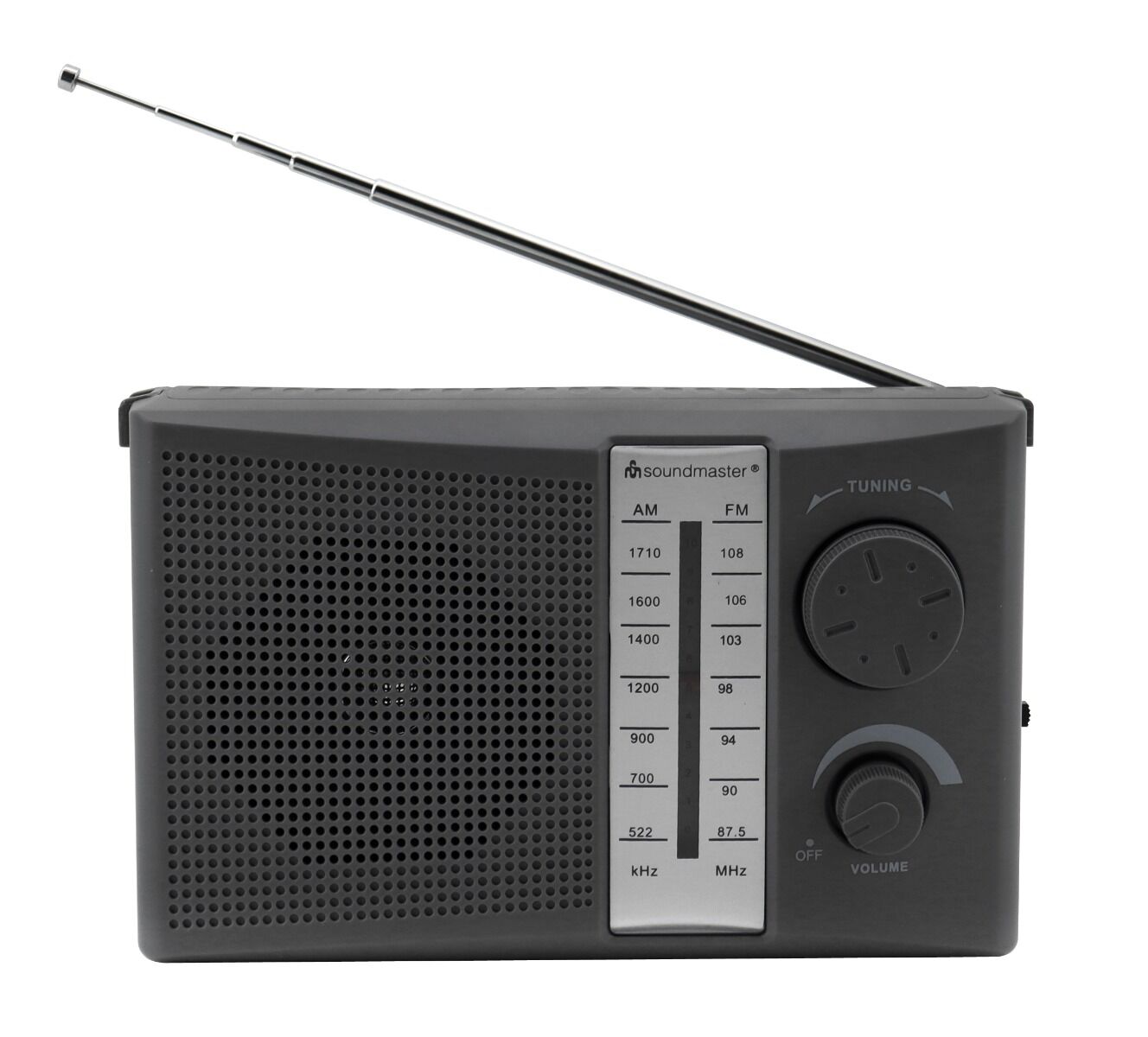 Soundmaster Portable FM/AM-radio, zwart