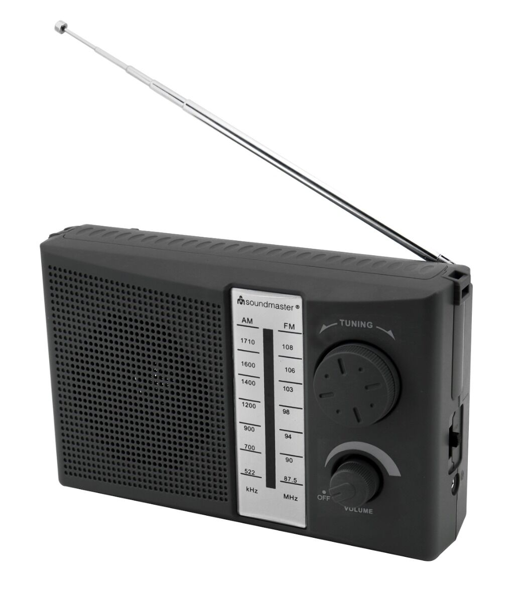 Soundmaster Portable FM/AM-radio, zwart
