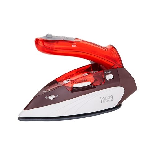 Teesa Reisstrijkijzer Slide Travel 1100, rood