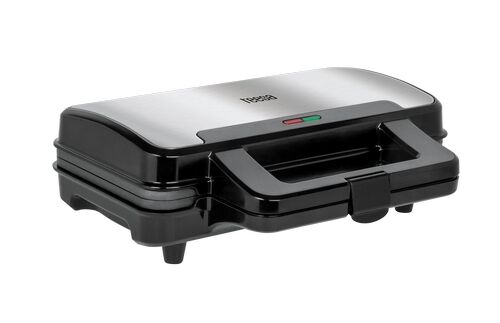 Teesa Wafelijzer, voor 2 grote wafels, RVS 1000 Watt