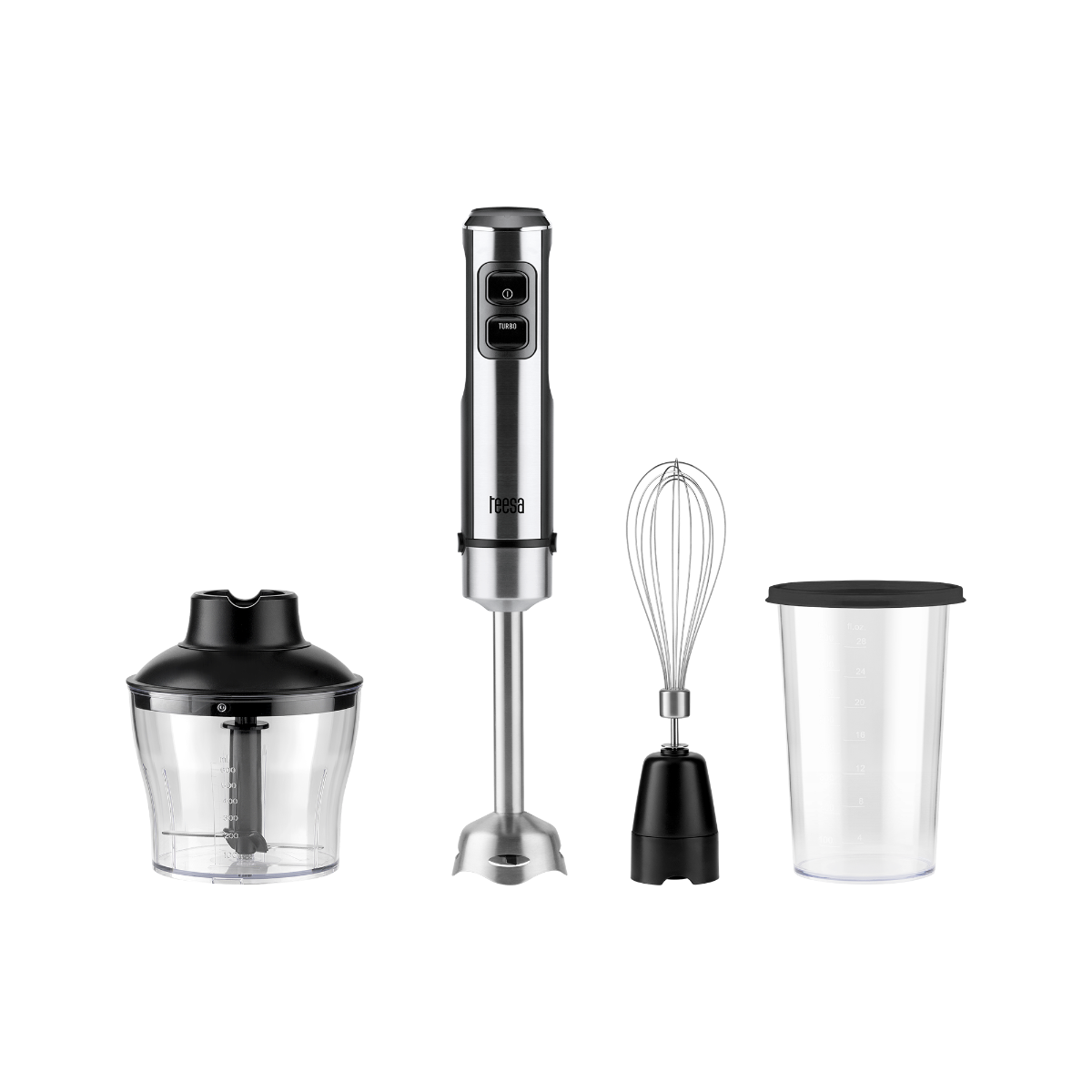 Teesa Staafmixerset 1200W, zwart