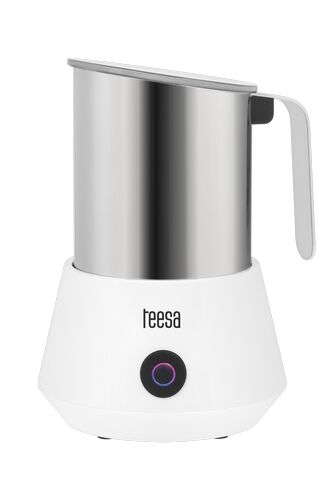 Teesa AROMA F50 elektrische melkopschuimer, RVS / wit