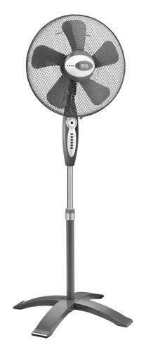 Teesa Statief ventilator, 8 snelheden, afstandsbediening, zwart