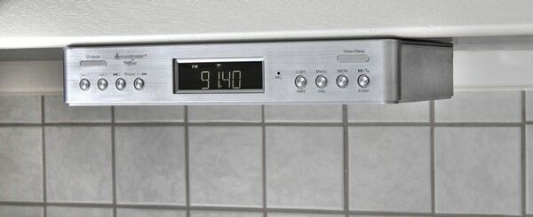 Soundmaster Keukenonderbouw muziek center met dab+ zilver