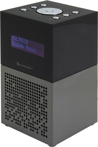 Soundmaster DAB+ / FM wekkerradio met USB laadfunctie antraciet
