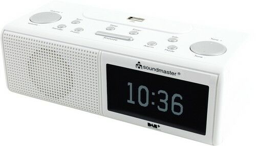 Soundmaster DAB+, FM wekker radio met USB