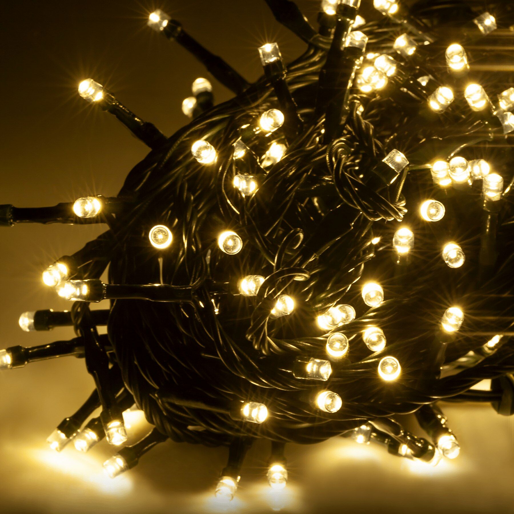 Rebel LED-kerstboomverlichting, warm wit, 10m