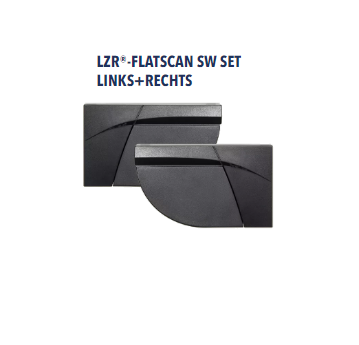 Flatscan SW set zwart - Draaicirkelbeveiliging twee zijden deurblad (radar technologie)