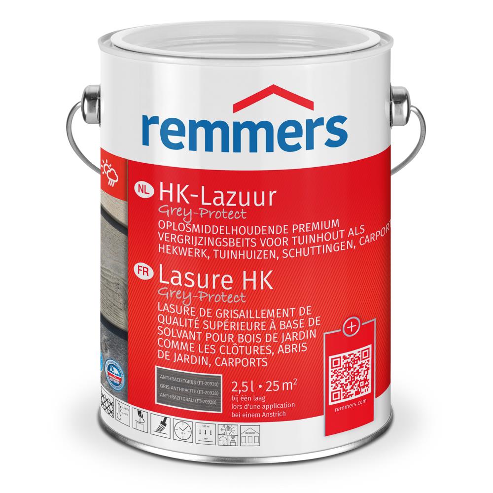 Aidol HK Lasur Anthrazitgrau (2,5 ltr)