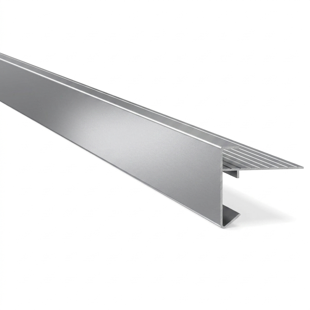 Aluminium daktrim recht 35x35x2500mm