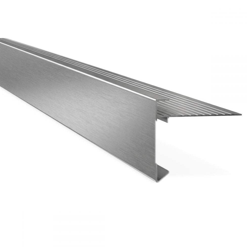 Verbindingsstuk daktrim recht 35x35mm blank Alu