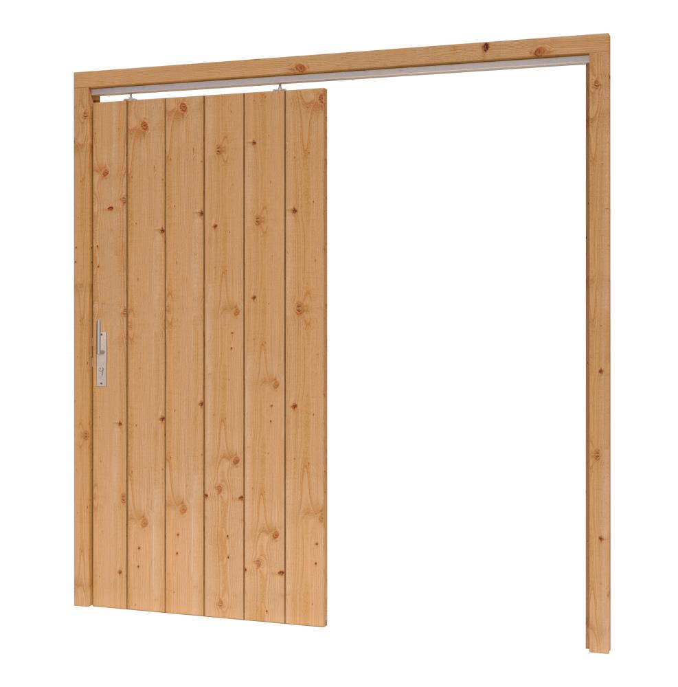 DOUGLAS Opgeklampte Schuifdeur XL 1200x1950mm naar RECHTS>opn, excl. kozijn/hang & sluitwerk
