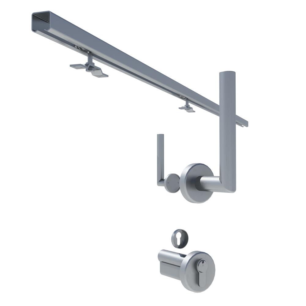 Hang en sluitwerk t.b.v. DOUGLAS Opgeklampte schuifdeur enkel 930mm