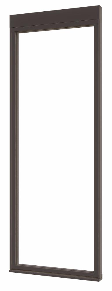 DOUGLAS Steellook glaswand A-00 (845x2300) + stelkozijnset ZW gespoten (gelaagd dubbelglas)