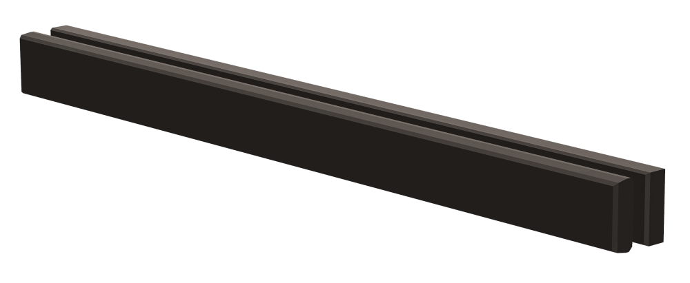 Losse roede set (t.b.v. glaswand 01-D/G-1667mm) (Roedelengte 759mm) incl.Kit