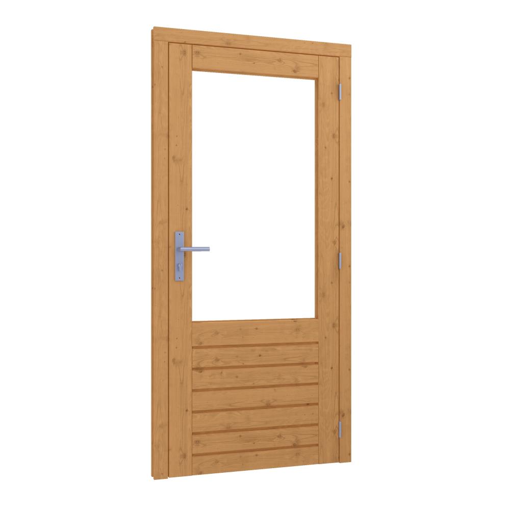 DG-Stapeldorpeldeur enkel (RD) 830x1942mm + kozijn 964x2013mm bw 689mm onbeh.