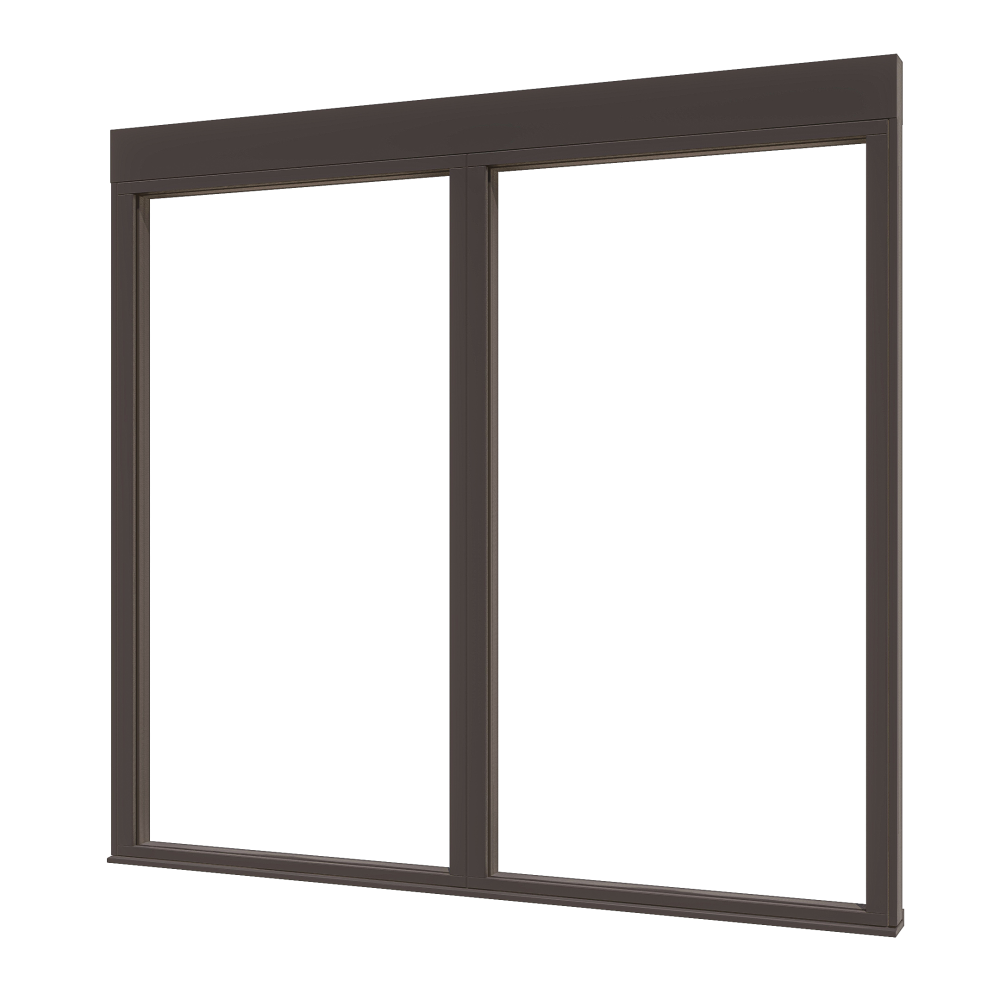 DOUGLAS Steellook-BW-glaswand Q-00 (1755x1600) + stelkozijnset ZWART gespoten (incl. dubbelglas)