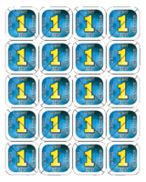 Consumptie breekmunten Combicraft 200 stuks blauw