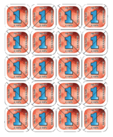 Consumptie breekmunten Combicraft 200 stuks rood