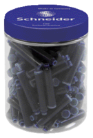 Inktpatroon Schneider din koningsblauw pot à 100 stuks